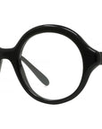 Slim Black Round Eyeglasses
