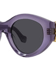 Anagram Purple Round Sunglasses