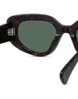 1970 Havana Cat Eye Sunglasses