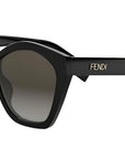 Lettering Black Geometric Sunglasses