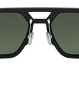 Aluminium Black Pilot Sunglasses