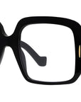 Anagram Black Geometric Eyeglasses