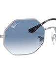Octagon RB1972 silver light blue