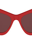 Triomphe Mini HD Red Cat Eye Sunglasses