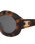 Triomphe Tortoise Round Sunglasses