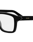 3 Dots Black Square Eyeglasses