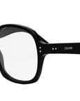 Thin Black Geometric Eyeglasses