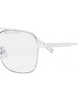 NeoDior O S5U Silver Square Eyeglasses