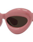 Inflated Pink Cat Eye Sunglasses