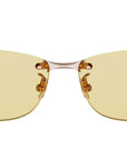 Dior Clover S1U Rose Gold Rectangular Sunglasses