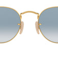 Round Flat Lenses RB3447N gold azure