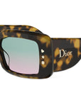 DiorLuckyCharms S1I Havana Rectangular Sunglasses