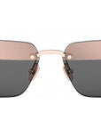 CDior S4U Rose Gold Rectangular Sunglasses