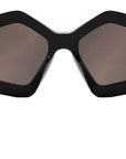 Serpenti Black Geometric Sunglasses