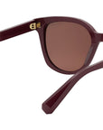 B.zero1 Bordeaux Butterfly Sunglasses