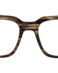 Zander Brown Square Eyeglasses