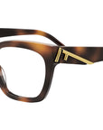 Fendi First Havana Square Eyeglasses
