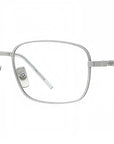 Titanium Matte Silver Rectangular Eyeglasses