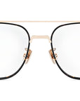 DiorBlackSuitO 13U Gold Pilot Eyeglasses
