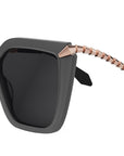 Serpenti Silver Butterfly Sunglasses