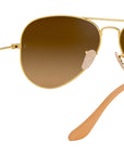 Aviator Gradient RB3025 112/M2 Gold Brown