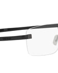 Flex Black Rectangular Eyeglasses