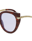 Serpenti Havana Cat Eye Eyeglasses