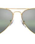 Aviator Chromance RB3025 9196G4 Gold Green