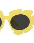 Curvy Yellow Geometric Sunglasses