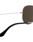 Aviator Mirror RB3025 019/W3 Matte Silver Grey