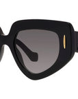 Anagram Black Geometric Sunglasses