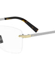 CD DiamondO S9U Silver Rectangular Eyeglasses
