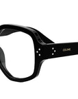 CELINE 3 Dots Black Geometric Eyeglasses