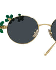 Signature Gold Oval Sunglasses
