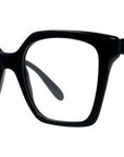 Slim Black Square Eyeglasses