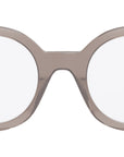 3 Dots HD Brown Round Eyeglasses