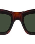 Signature Tortoise Rectangular Sunglasses