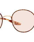 Caster Gold Round Sunglasses