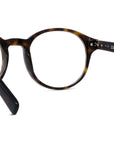 DiorBlackSuitO RI Havana Round Eyeglasses