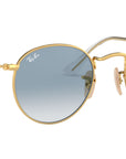 Round Flat Lenses RB3447N gold azure