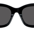 1970 Black Square Sunglasses