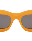 3 Dots Orange Rectangle Sunglasses