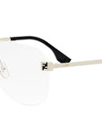 Fendi Sky Yellow Pilot Eyeglasses