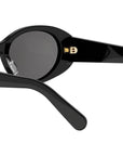 DiorGlow B3I Black Oval Sunglasses