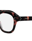 CELINE 3 Dots Dark Havana Geometric Eyeglasses