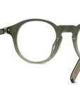 K Logo Green Round Eyeglasses