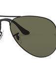 Aviator Classic RB3025 W3361 Matte Black Green