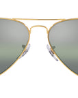 Aviator Chromance RB3025 9196G4 Gold Green