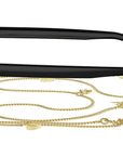 Petit CD S1I Black Rectangular Sunglasses