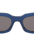 3 Dots Blue Geometric Sunglasses